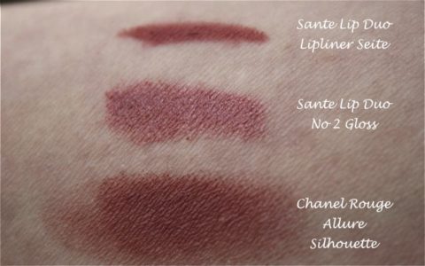 Sante Lip Duo 2, Chanel Rouge Allure Silhouette