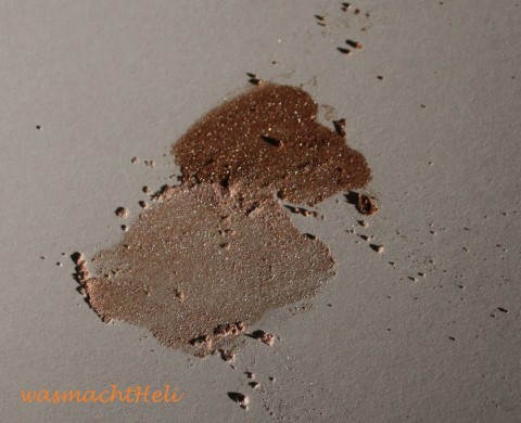 NYX Pigmente mink und pearl swatch