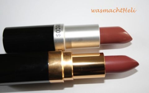 Benecos Natural Lipstick pink honey und Chanel Rouge Coco Mademoiselle