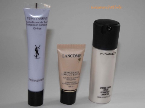 Foundations aufhellen mit YSL Teint Parfait, Lancome Effacernes Concealer und MAC Strobe
