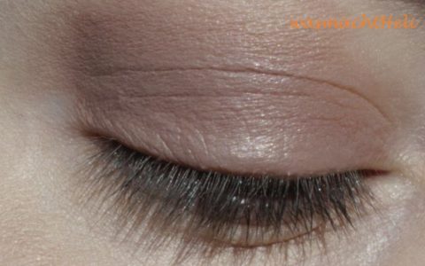 Augenmakeup mit Lily Lolo smokey brown mit Conealer gemischt