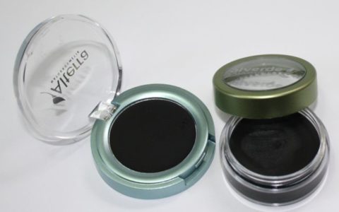 Alterra Creme Eyeliner und Alverde Schminkfarbe in schwarz