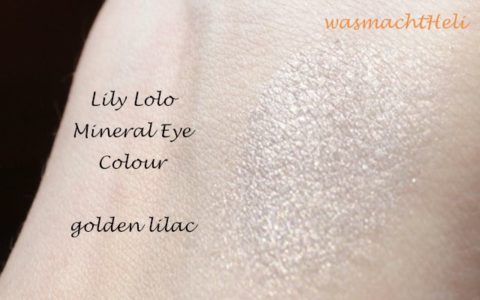 Swatch Lily Lolo mineral eye shadow golden lilac Sunlight