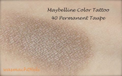 Maybelline Color Tattoo Creme Lidschatten 40 Permanent Taupe Swatch