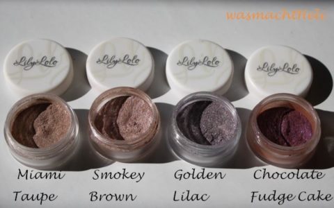 Liliy Lolo: miami taupe, smokey brown, golden lilac, choc fudge cake