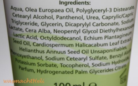 Inhaltsstoffe medipharma Olivenöl 3 % Urea Handcreme