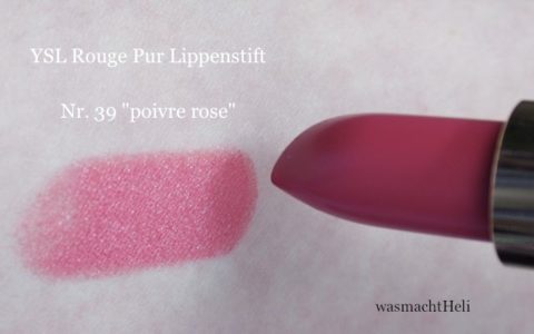 Swatch YSL Rouge Pur Fard a levres 39 poivre rose