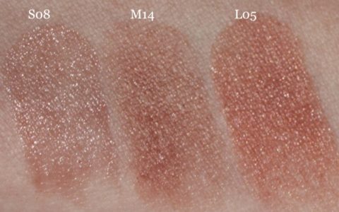 Swatches UNE Natural Beauty S08 M14 L05