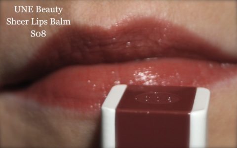 Swatch UNE Beauty sheer lips balm S08