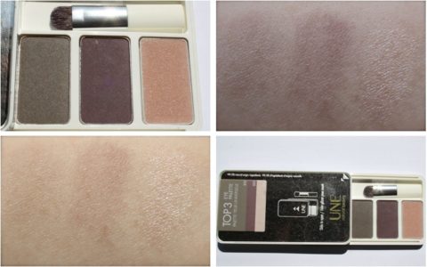 Swatches UNE Natural Beauty sfumato S15 S23 Glimmer G03