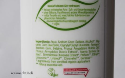 INCI Alterra Sensitiv Shampoo Mandel Jojoba