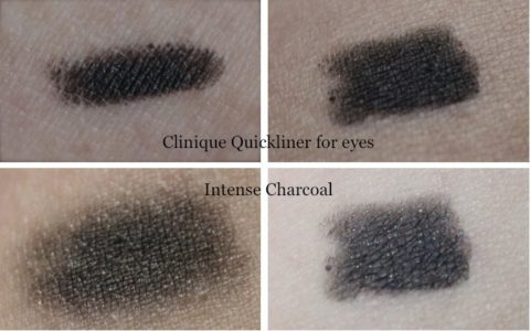 Swatches Clinique Quickliner for eyes intense charcoal