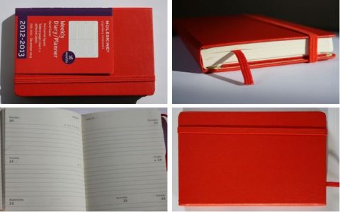 Moleskin Weekly Diary Planner 2012 2013 red