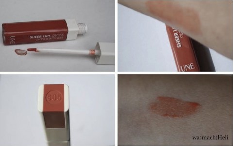 Swatches UNE Sheer Lips Gloss S05