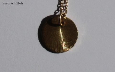 Sunspot Necklace gold Dawanda Detail