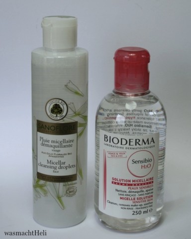 Vergleich Sanoflore Mizellenlösung versus Bioderma Sensibio H2O