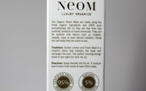 Neom Refresh organic room mist - lemon and basil