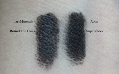 bareMinerals 11PM Round The Clock Eyeliner vs Avon SuperShock Gel Eyeliner