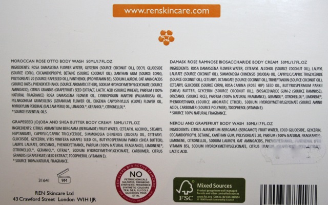 REN Skincare Body Kit Inhaltsstoffe