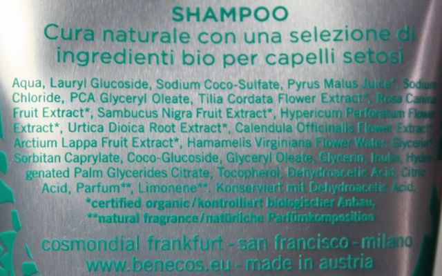 Inhaltsstoffe Benecos Shampoo for silky hair