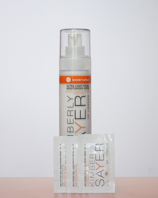 Kimberly Sayer Ultra Light Facial Moisturizer SPF30 vs. Anti-Oxidant Moisturizing Cream SPF 30