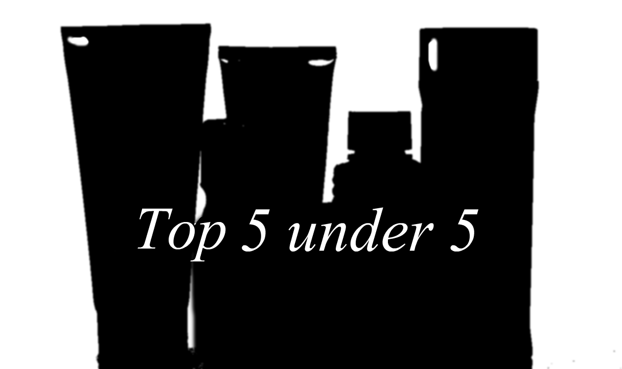 TAG Top 5 under 5 skincare products