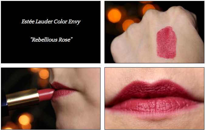 Swatch + Make-up Estee Lauder Color Envy "Rebellious Rose"