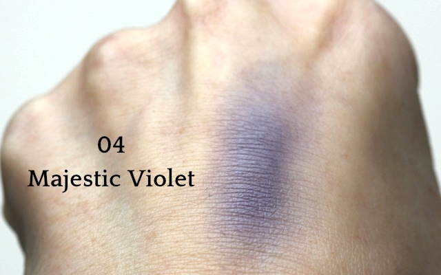 Swatch Lavera Beautiful Mineral Eyeshadow - 04 Majestic Violet