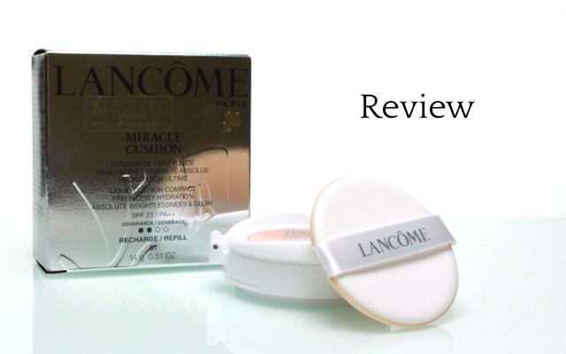 Swatch+Review: Lancome Teint Miracle Cushion Foundation "01 pure porcelaine"