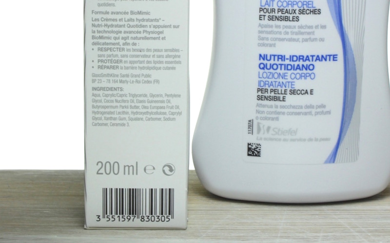 INCI Physiogel Daily Moiture Therapy Bodylotion parfümfrei