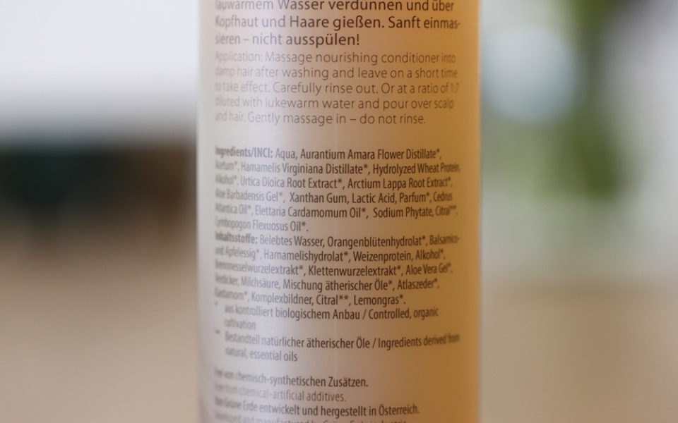 INCI Angana Seidenglanz Spülung/Rinse