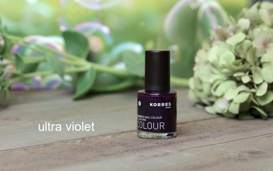 Lasts an long time: KORRES Nail Colour in "ultra violet"
