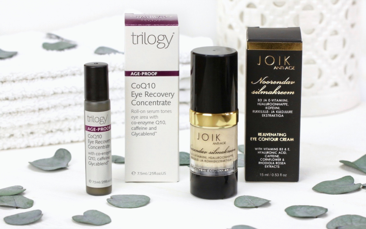 Meine Lieblings-Augencremes aus der Naturkosmetik - JOIK Rejuvenating Eye Contour Cream + Trilogy CoQ10 Eye Recovery Concentrate