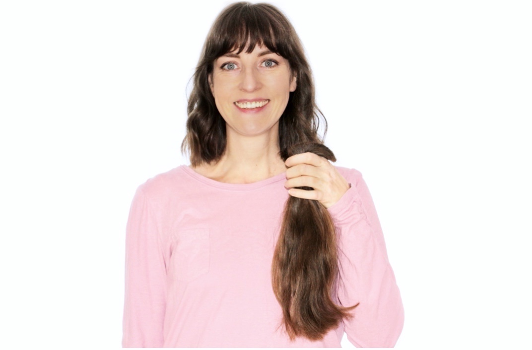 Hair donation - Haarspende - 33 cm Zopf abgeschnitten