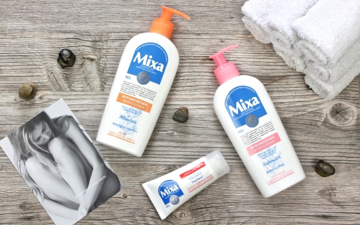 Review: Mixa Reparierende Bodylotion, Regenerierende Bodylotion, Cica Creme