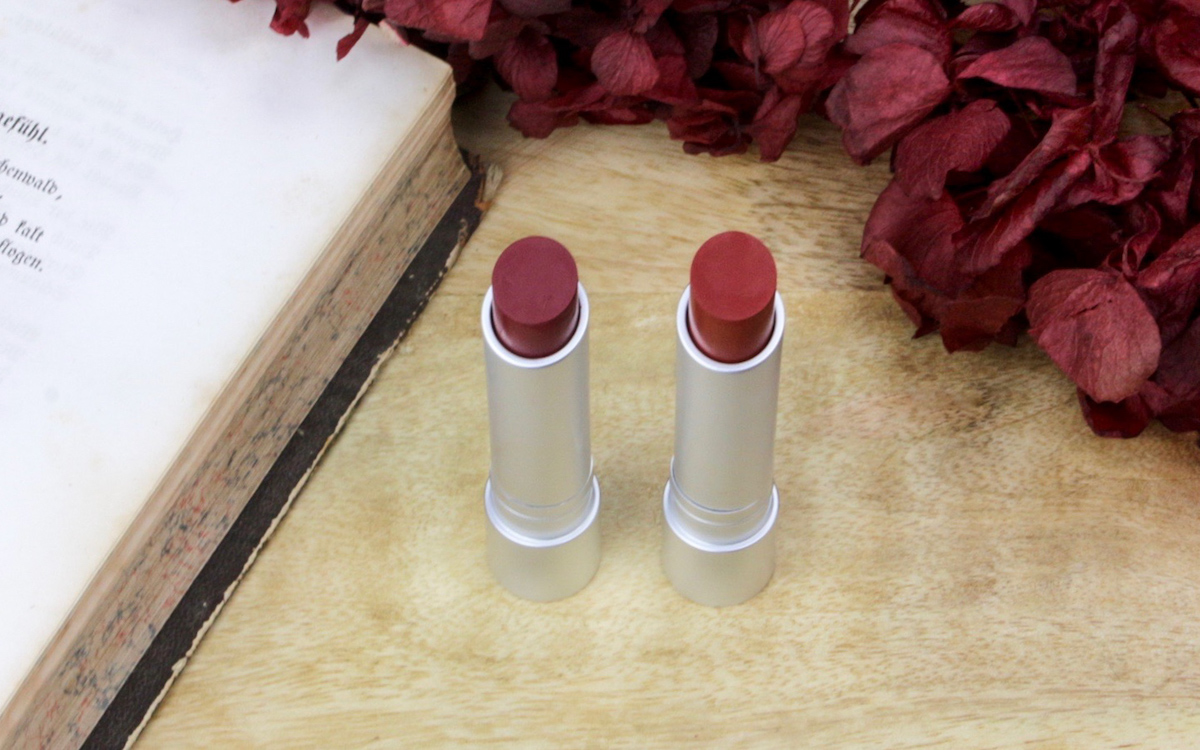 Review + Makeup: RMS Wild With Desire Lipsticks "rapture" + "russian roulette"